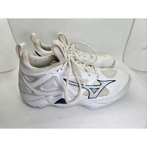 Mizuno Wave Momentum 3 Volleyball Shoes Womens 6.5 White Court Athletic Sneakers